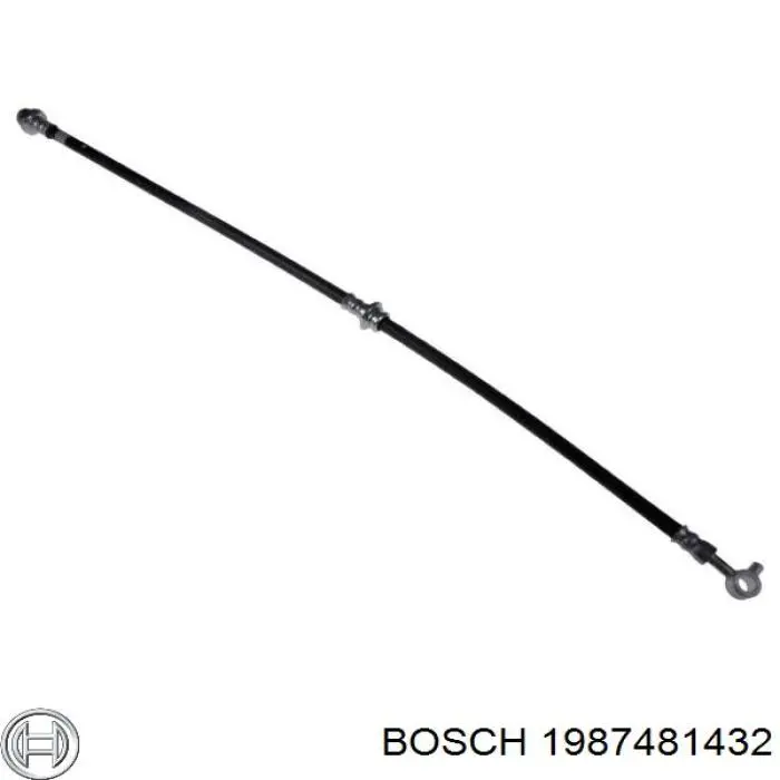 Шланг гальмівний передній, лівий Bosch 1987481432