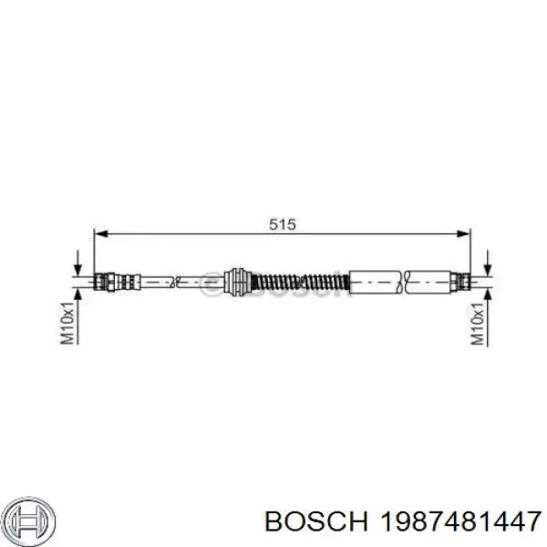 Гальмівні шланги передні T85164 Brembo