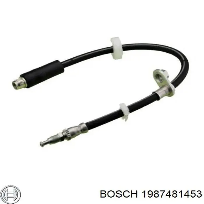 Шланг гальмівний передній Bosch 1987481453 ціна, від 12.56 USD