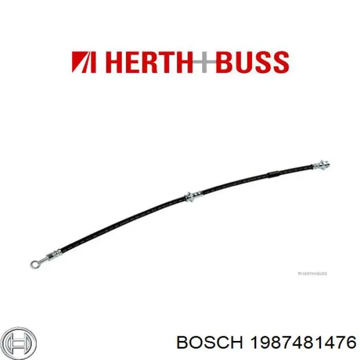 Шланг гальмівний задній, правий Bosch 1987481476 ціна, від 17.87 USD
