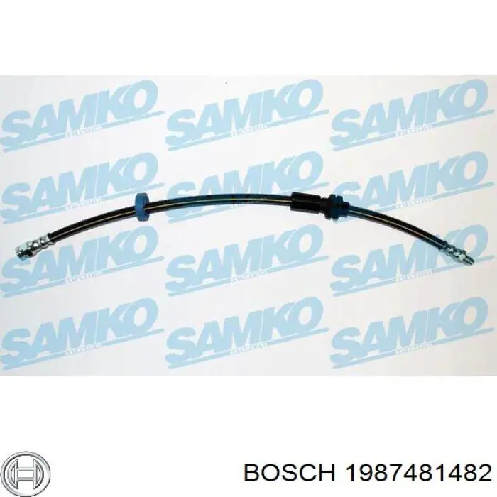 Шланг гальмівний передній Bosch 1987481482 ціна, від 7.15 USD