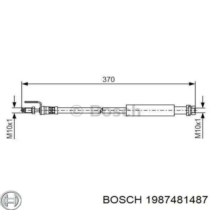 Купити 1987481487 Bosch Гальмівні шланги передні