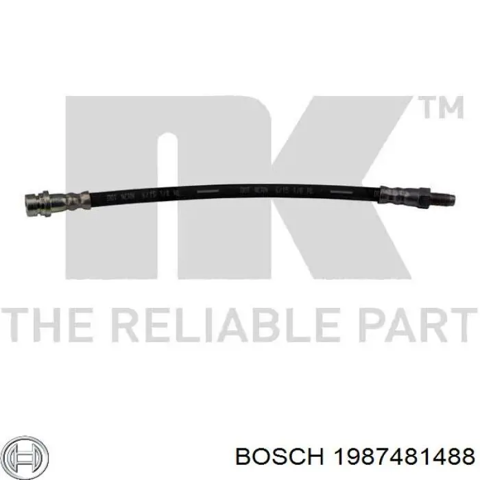 Шланг гальмівний задній Bosch 1987481488 ціна, від 6.27 USD
