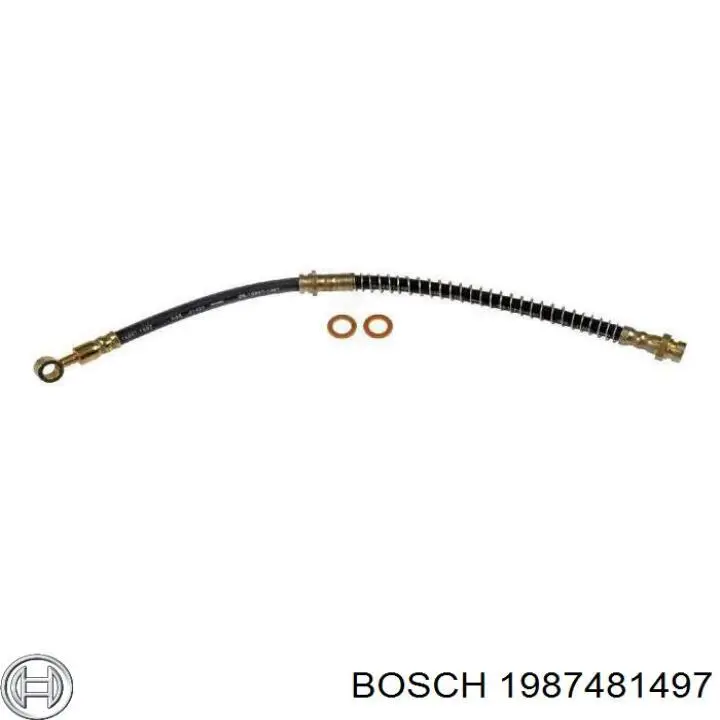 Шланг гальмівний передній, лівий 1987481497 Bosch