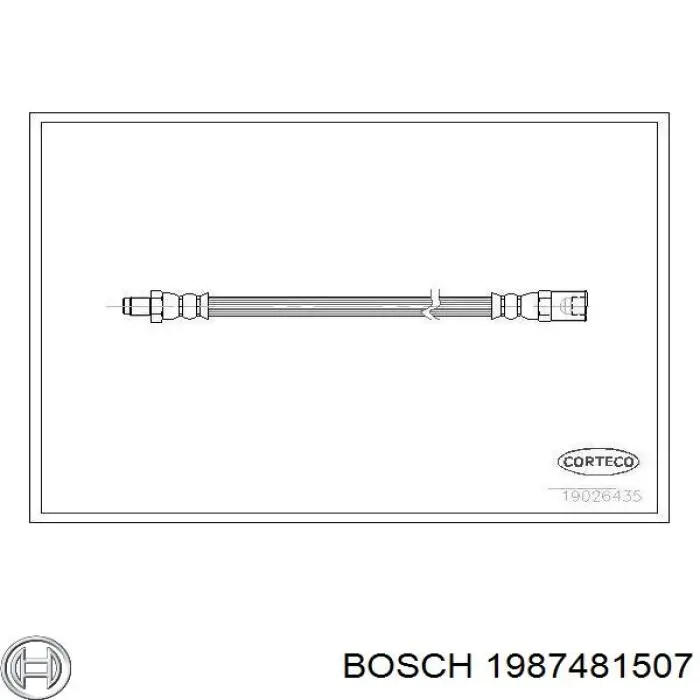 1987481507 Bosch шланг гальмівний передній