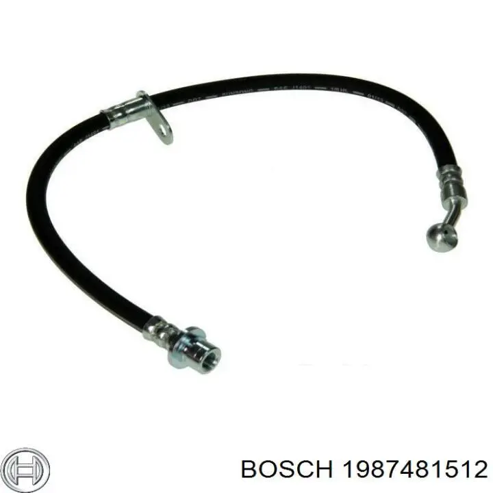 1987481512 Bosch Шланг гальмівний передній, правий