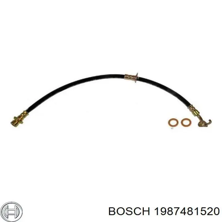 1987481520 Bosch шланг гальмівний задній, лівий