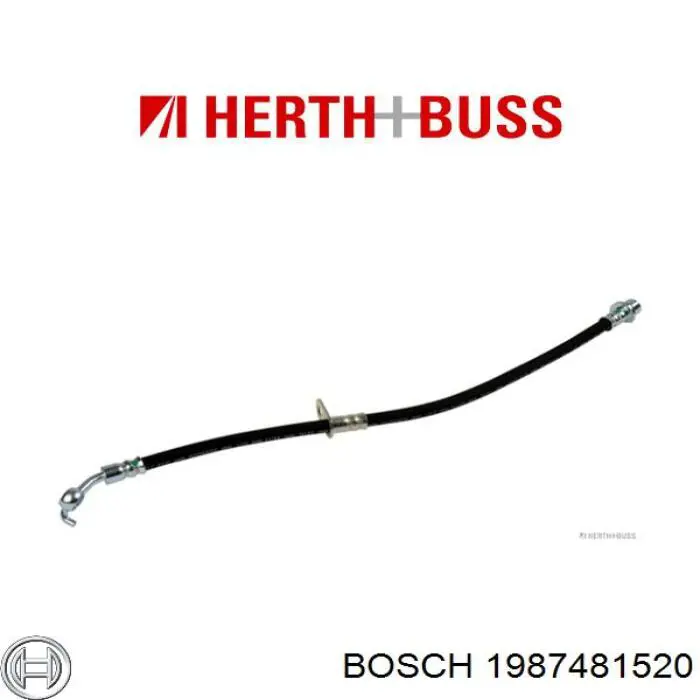 Шланг гальмівний задній, лівий 1987481520 Bosch