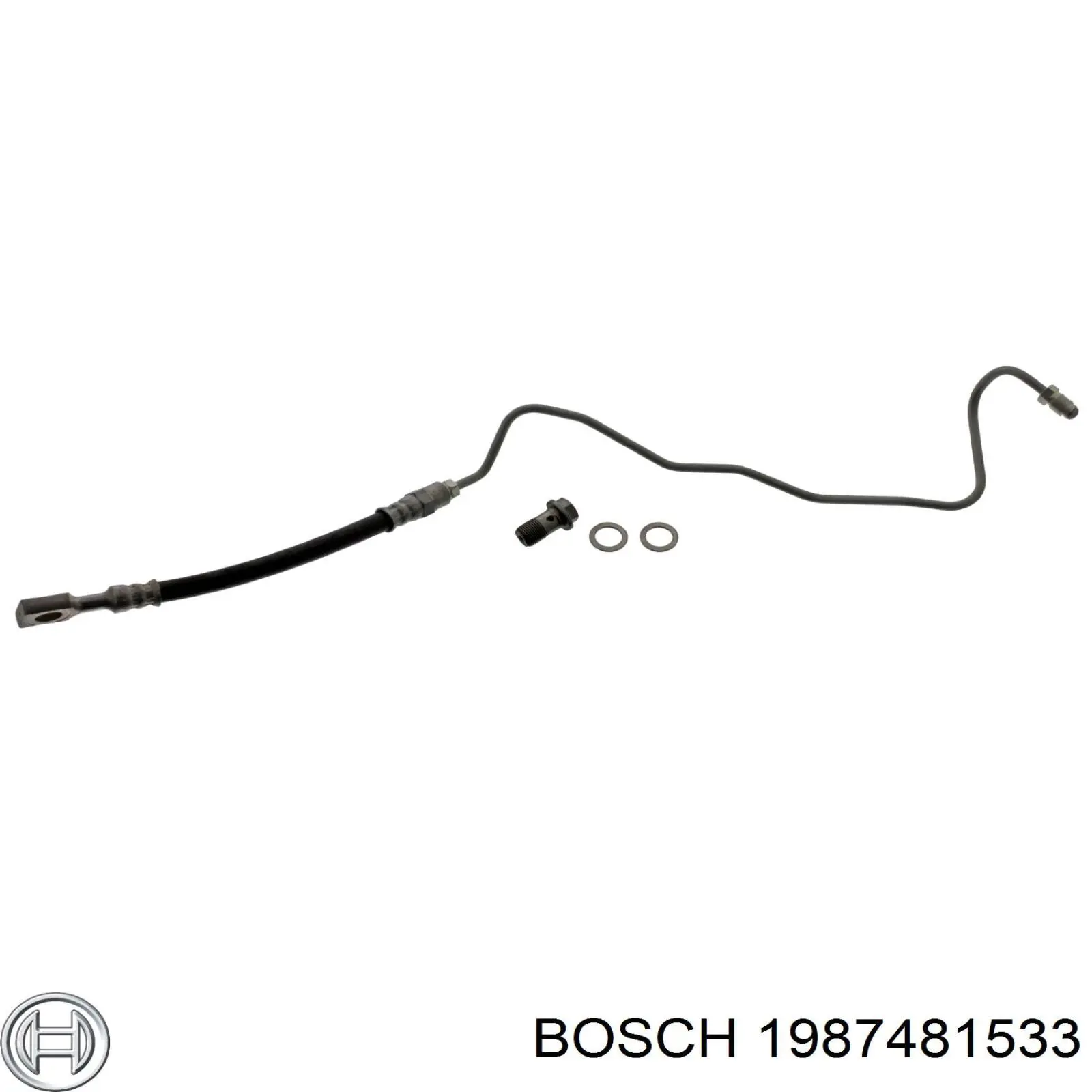 1987481533 Bosch шланг гальмівний задній, правий