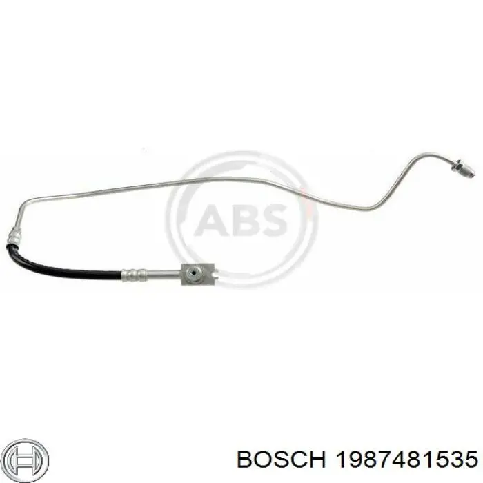 Купити 1987481535 Bosch Шланг гальмівний задній, правий