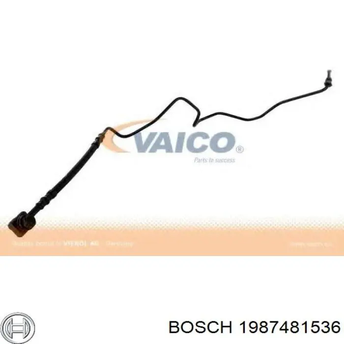 1987481536 Bosch Шланг гальмівний задній, лівий
