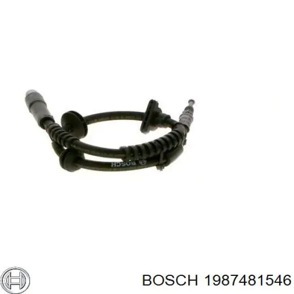 Шланг гальмівний передній Bosch 1987481546