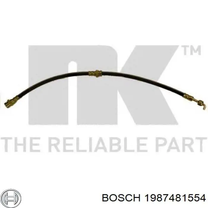 Шланг гальмівний задній 1987481554 Bosch