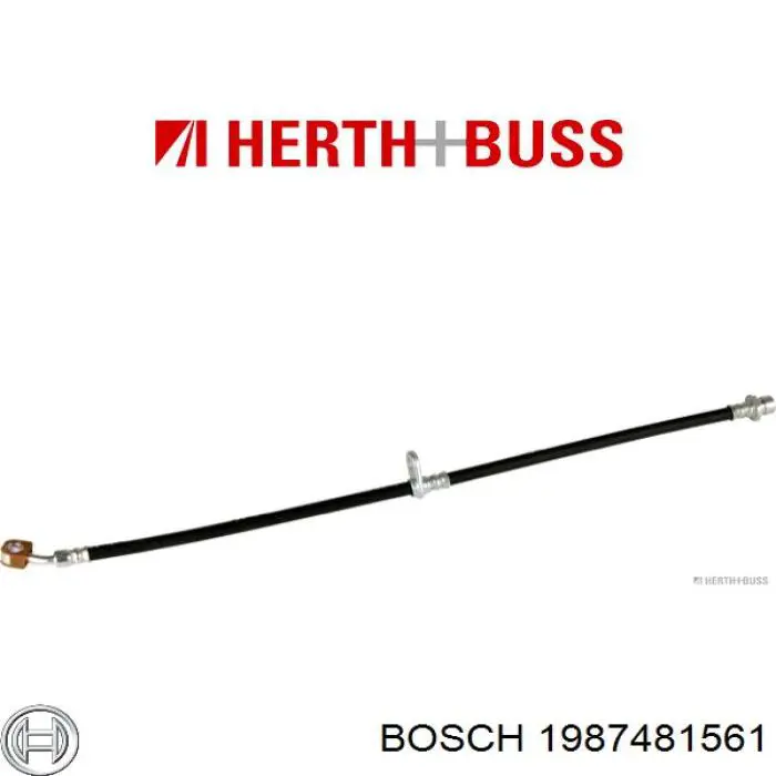 Шланг гальмівний передній, лівий 1987481561 Bosch