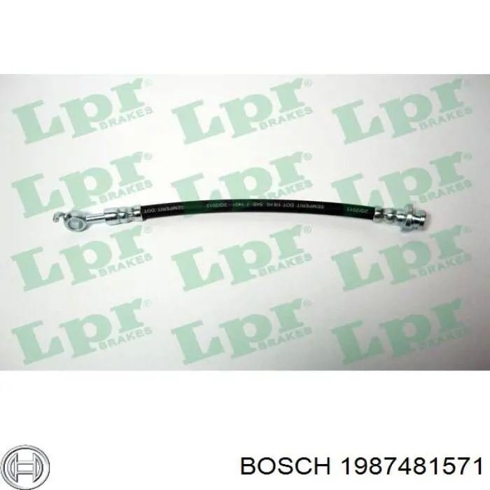 Шланг гальмівний задній, правий Bosch 1987481571 ціна, від 8.26 USD