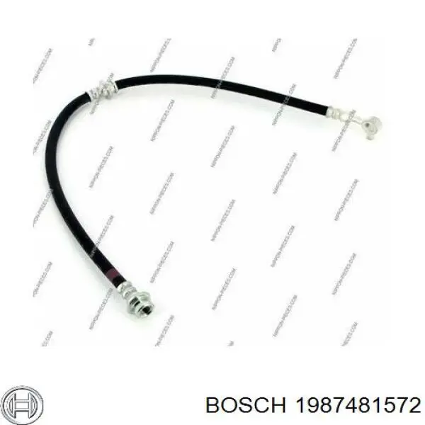1987481572 Bosch шланг гальмівний передній, лівий