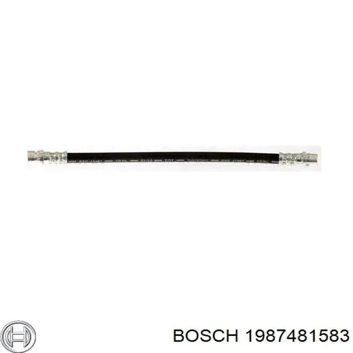 Шланг гальмівний задній, правий Bosch 1987481583 ціна, від 8.20 USD