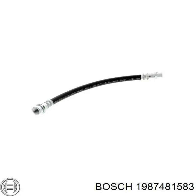 Купити 1987481583 Bosch Шланг гальмівний задній, правий