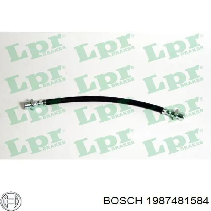 Купити 1987481584 Bosch Шланг гальмівний задній