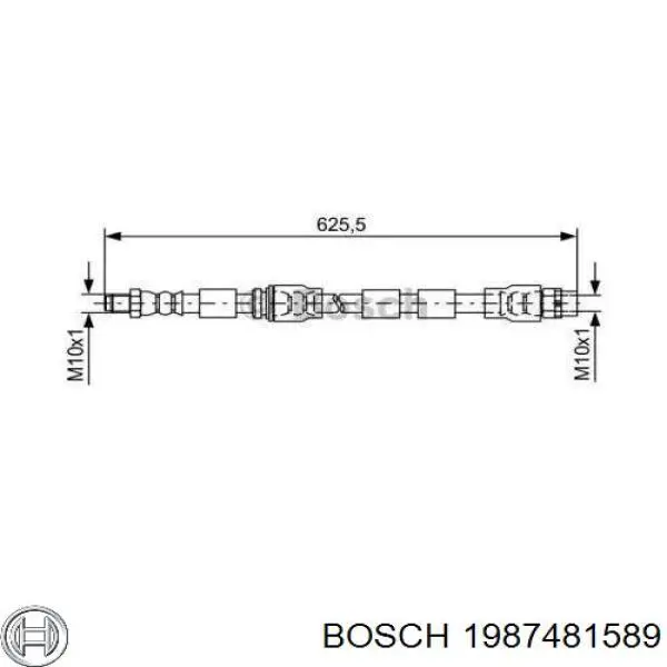 1987481589 Bosch шланг гальмівний передній