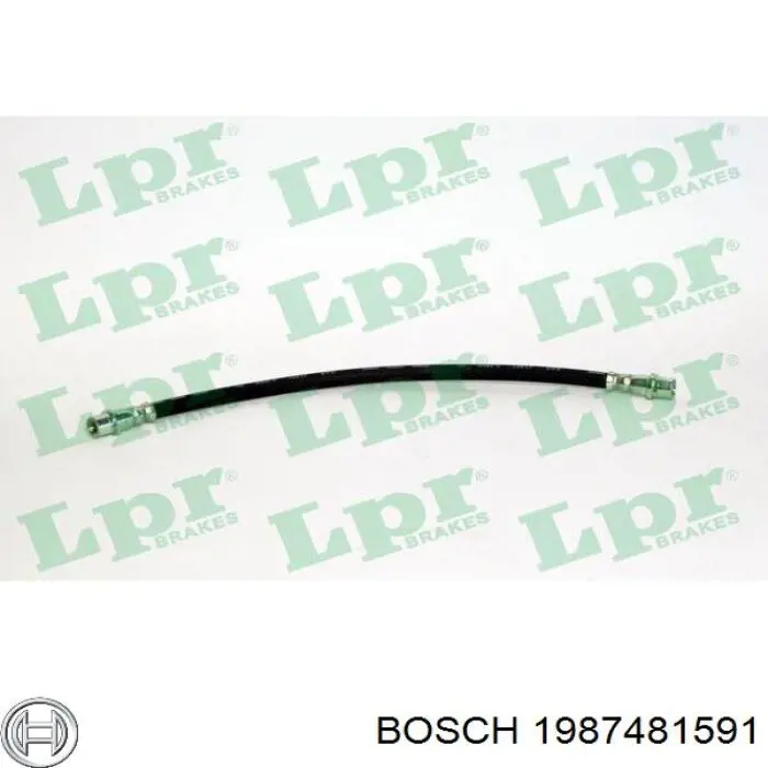 Шланг гальмівний передній Bosch 1987481591 ціна, від 7.34 USD