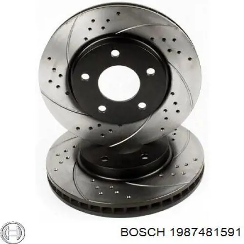 Купити 1987481591 Bosch Гальмівні шланги передні