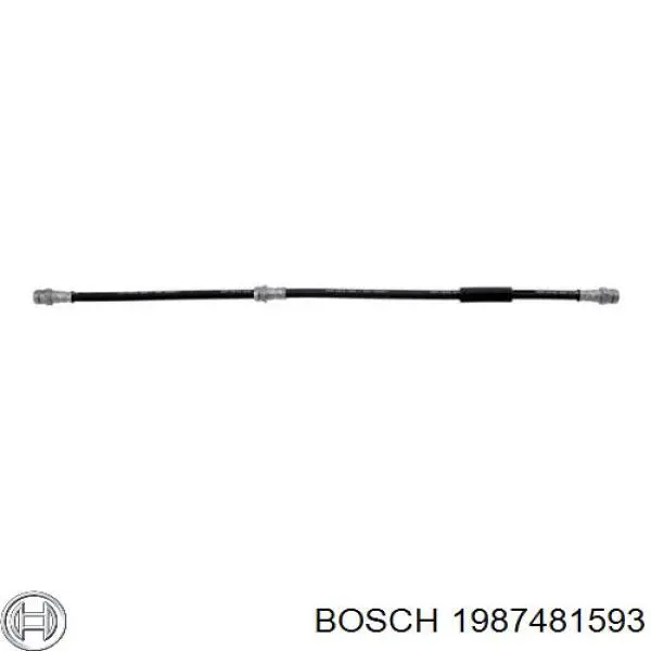 Шланг гальмівний задній Bosch 1987481593 ціна, від 17.40 USD