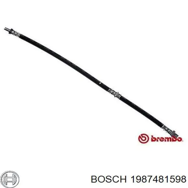 Купити 1987481598 Bosch Шланг гальмівний задній