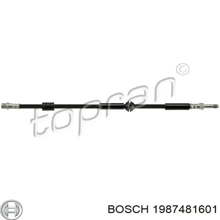 Шланг гальмівний задній 1987481601 Bosch