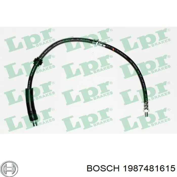 1987481615 Bosch Гнучка гальмівна трубка передня