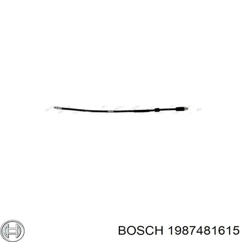 Шланг гальмівний передній Bosch 1987481615 ціна, від 15.66 USD