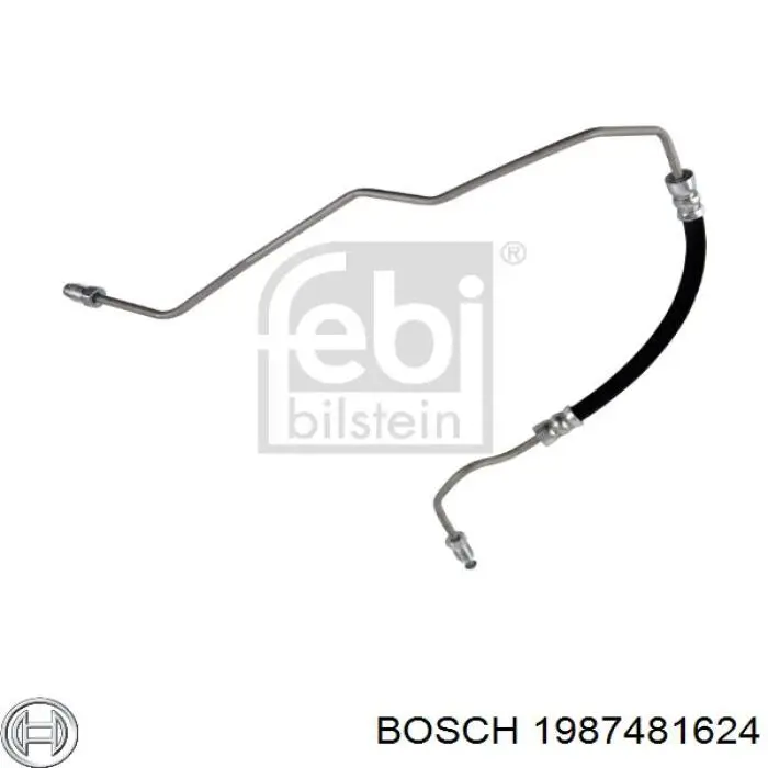 Шланг гальмівний задній, лівий ABS SL7040