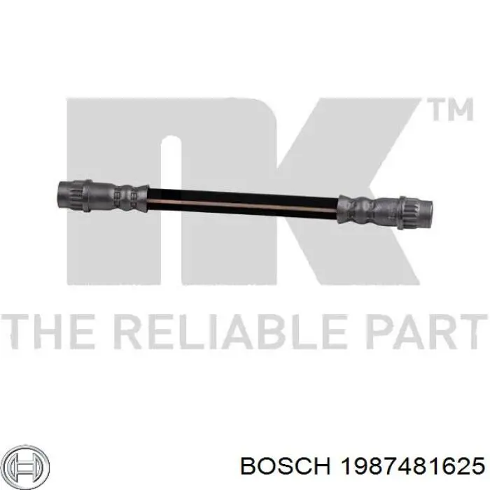 Шланг гальмівний задній 1987481625 Bosch
