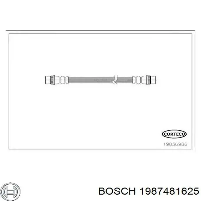 1987481625 Bosch Шланг гальмівний задній