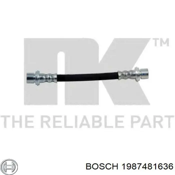 Купити 1987481636 Bosch Шланг гальмівний передній, лівий