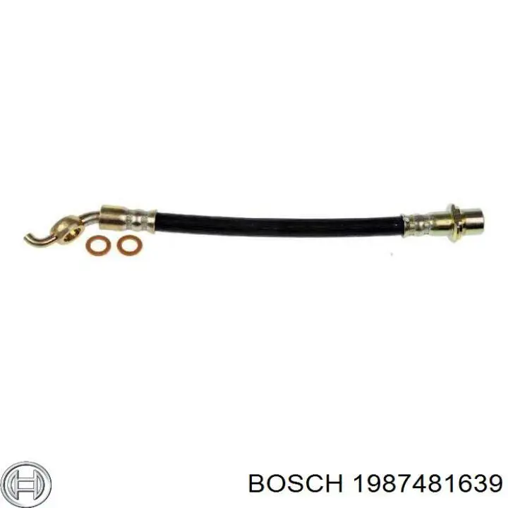 1987481639 Bosch шланг гальмівний задній, правий
