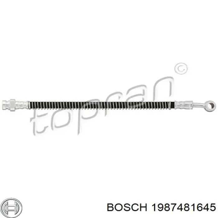 Купити 1987481645 Bosch Гальмівні шланги передні