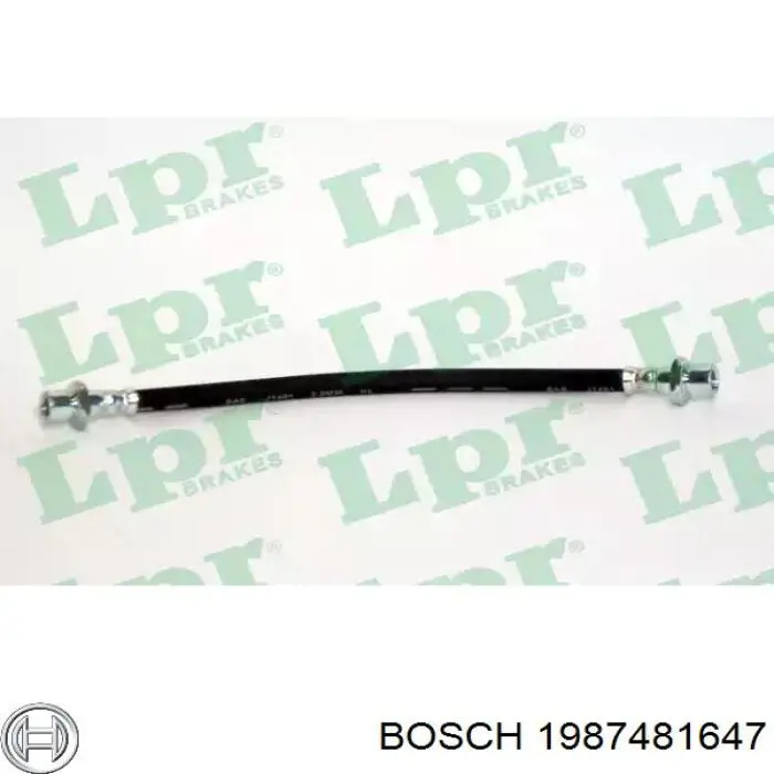 Шланг гальмівний задній, лівий 1987481647 Bosch