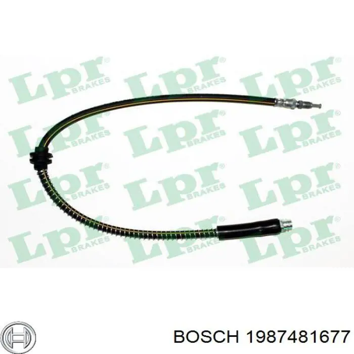 1987481677 Bosch Гнучка гальмівна трубка передня