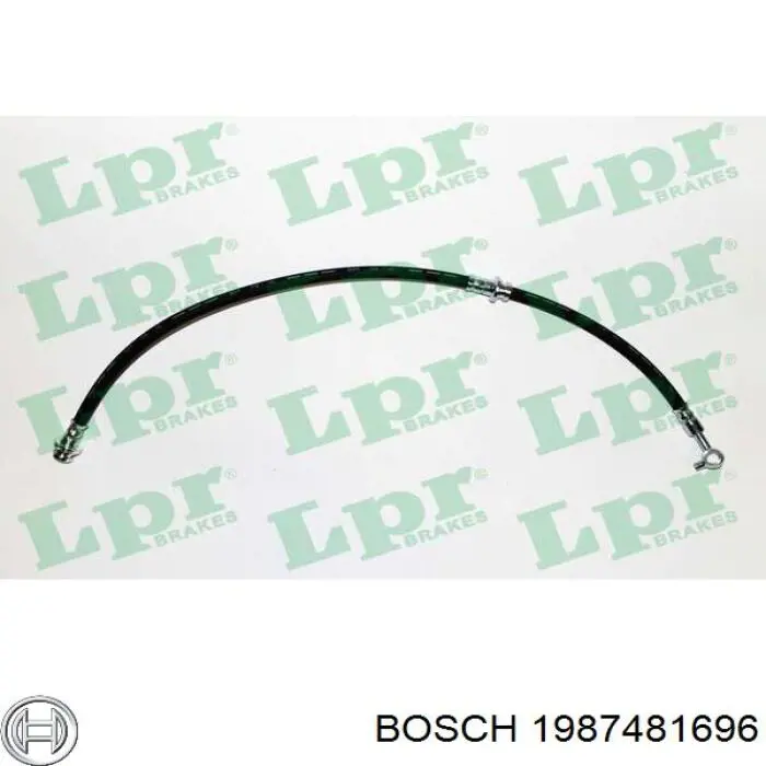 1987481696 Bosch шланг гальмівний передній, лівий