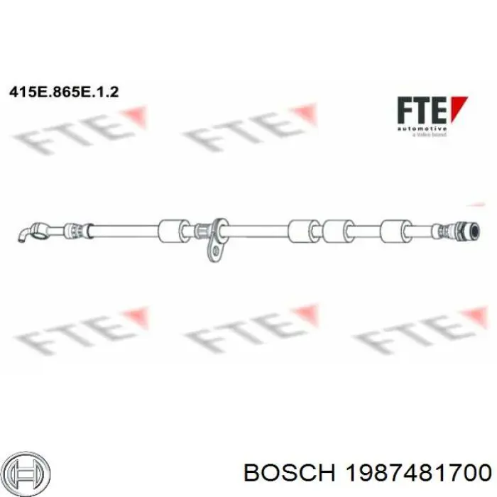 SL7007 ABS Шланг гальмівний передній, правий