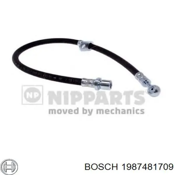 Шланг гальмівний передній, правий Bosch 1987481709 ціна, від 8.30 USD