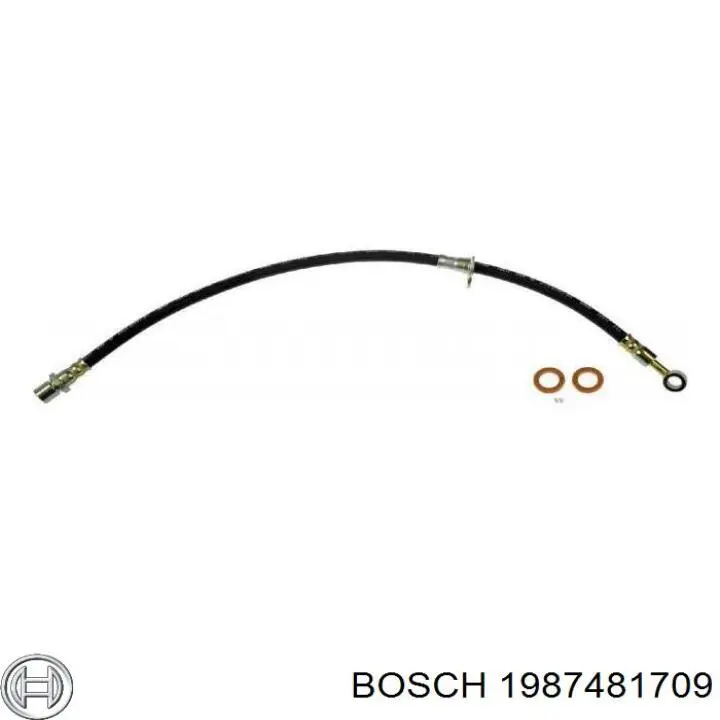1987481709 Bosch шланг гальмівний передній, правий