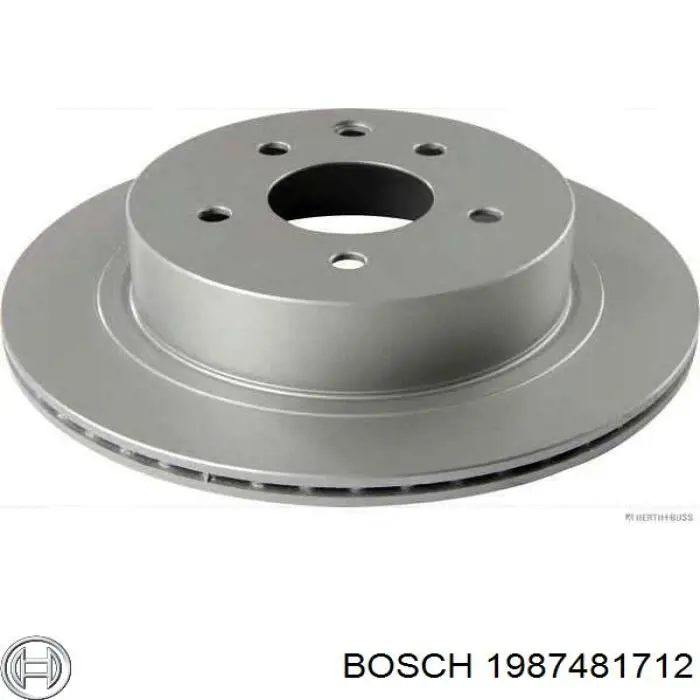 Шланг гальмівний задній, правий 1987481712 Bosch