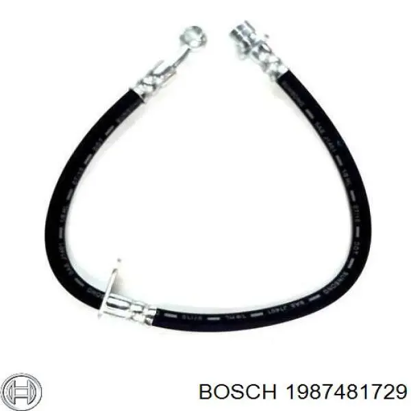 Шланг гальмівний передній, лівий 1987481729 Bosch
