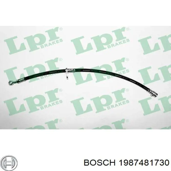 Шланг гальмівний передній, правий Bosch 1987481730 ціна, від 12.94 USD