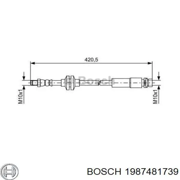 32221985 Volvo Шланг гальмівний задній
