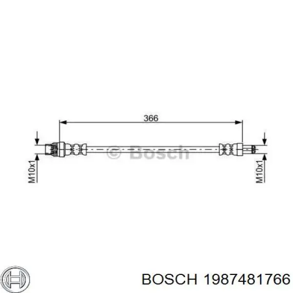 Купити 6001546226 Renault (RVI) Гальмівні шланги передні