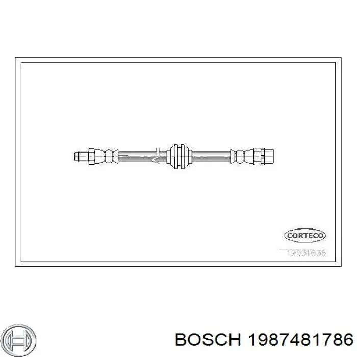 1987481786 Bosch шланг гальмівний передній