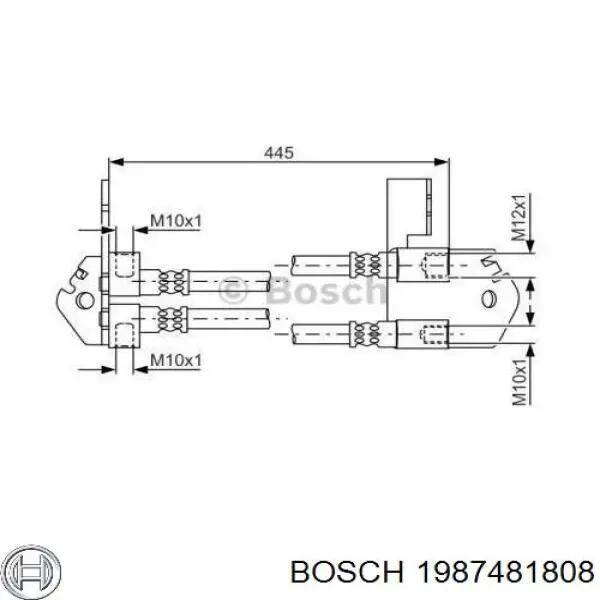 Шланг гальмівний задній Febi 174996 ціна, від 34.96 USD